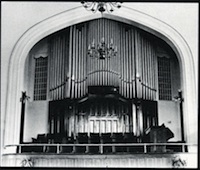Moller Organ, Opus 652, in Loyal Baptist Church (built circa 1906).