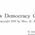 Thorpe Democracy Poem